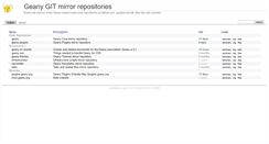 Desktop Screenshot of git.geany.org
