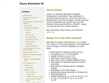 Tablet Screenshot of newsletter.geany.org