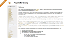 Desktop Screenshot of plugins.geany.org