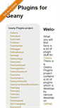 Mobile Screenshot of plugins.geany.org